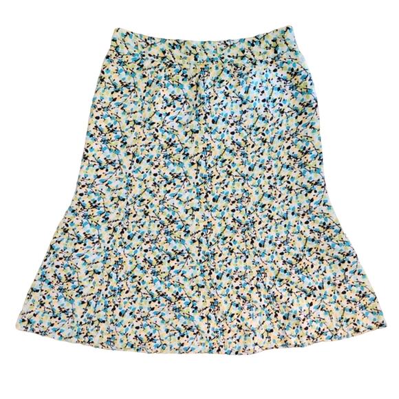 Kim Kim Rogers linen trumpet midi skirt 16 - Picture 1 of 6